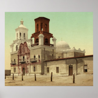 Mission San Xavier del Bac, Tucson, Arizona 1902 Poster