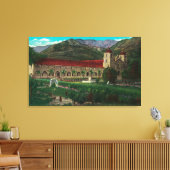 Mission Santa Barbara Canvas Afdruk (Insitu (Woonkamer))