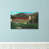 Mission Santa Barbara Canvas Afdruk (Insitu (Houten vloer))