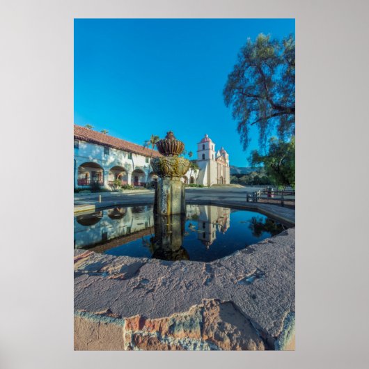 Mission Santa Barbara Poster (Voorkant)
