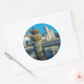 Mission Santa Barbara Ronde Sticker (Envelop)