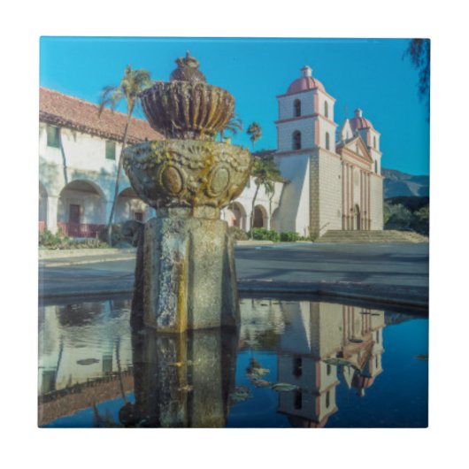 Mission Santa Barbara Tegeltje (Voorkant)