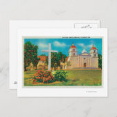 Mission Santa Barbara Uitzicht Briefkaart (Voorkant / Achterkant)