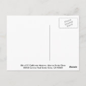 Mission Santa Clara Briefkaart (Achterkant)