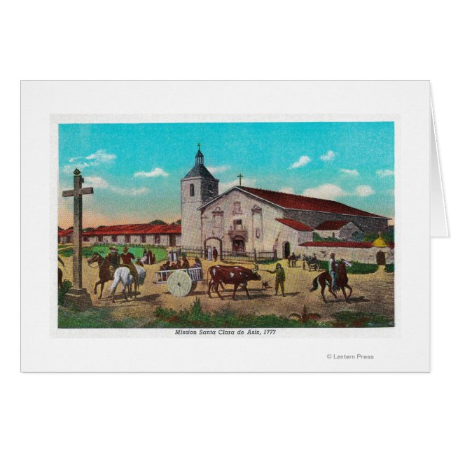 Mission Santa Clara de AsisSanta Clara, CA (Voorkant Horizontaal)