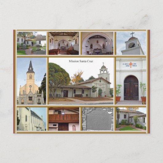 Mission Santa Cruz Briefkaart (Voorkant)
