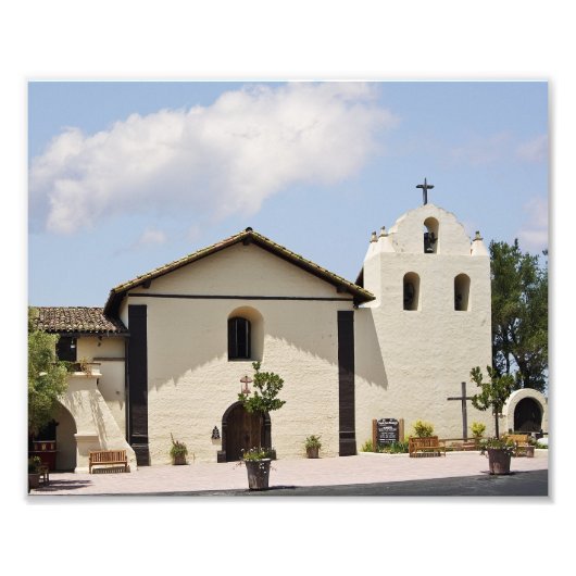 Mission Santa Ines Foto Afdruk (Voorkant)