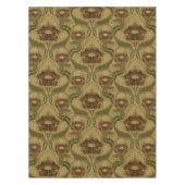 Mission Style Red Flower Blossom Pattern Tafelkleed (Voorkant)