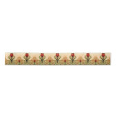 Mission Style Red Tulip Frieze Lint (Voorkant)