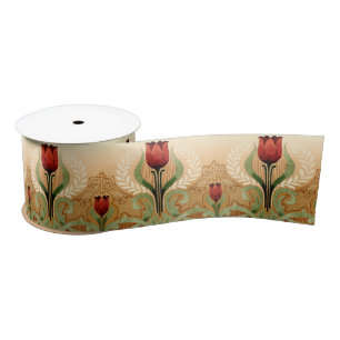  Mission Style Red Tulip Frieze Lint