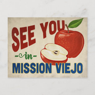 Mission Viejo California Apple - Vintage Travel Briefkaart
