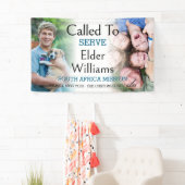 Missionair afscheid geroepen om 2 fotobanner te se spandoek (Insitu)