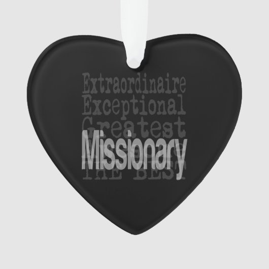 missionaire extraordinaire ornament (voorkant)