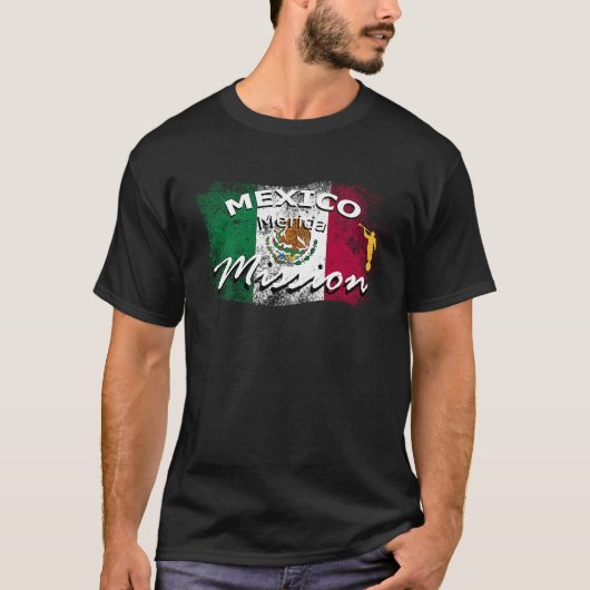 Missionaire missie Mexico Merida Mormon LDS T-shirt (Voorkant)
