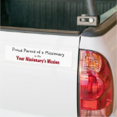missionaris Gepersonaliseerd Bumpersticker (Op Truck)