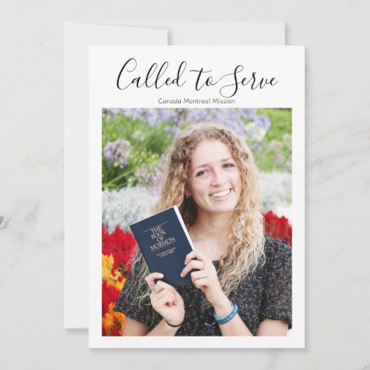 missionarisaankondiging kaart (Voorkant)