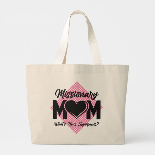 Missionnaire Maman LDS Mormon Maman Sac fourre-tou (Dos)