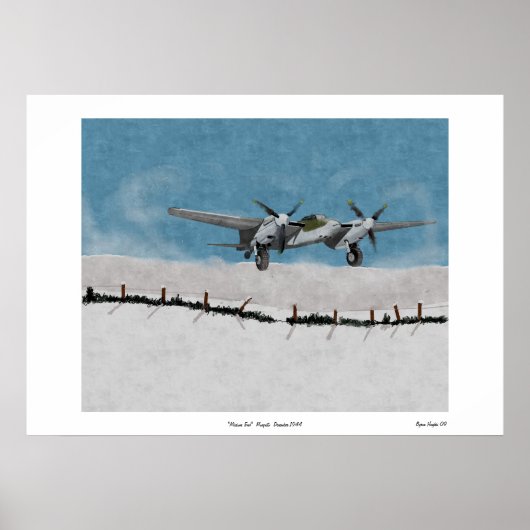 "Missions End" Mosquito december 1944 Poster (Voorkant)