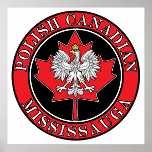 Mississauga Round Pools Canadees Leaf Poster