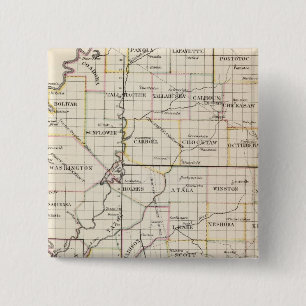 Mississippi 7 vierkante button 5,1 cm