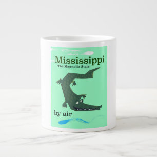Mississippi Alligator vintage-poster Grote Koffiekop