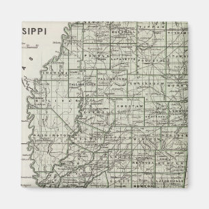 Mississippi Atlas Map Magneet