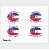 MISSISSIPPI BICENTENNIAL OVALE STICKER (Vel)