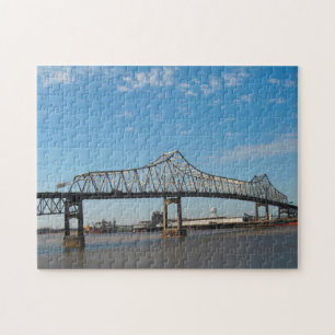 Mississippi Bridge Louisiana . Jigzaag Puzzle Legpuzzel