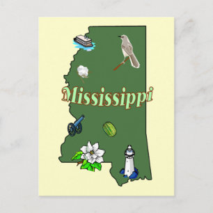 Mississippi Briefkaart