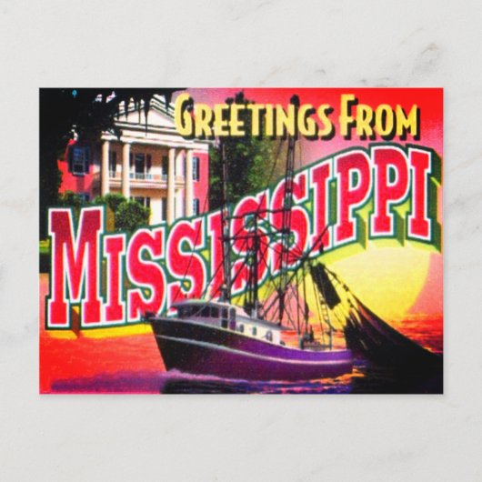 Mississippi Briefkaart (Voorkant)