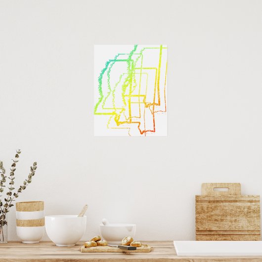 mississippi chill blur poster (Keuken)