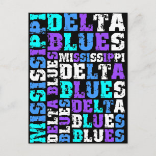 MISSISSIPPI DELTA BLUES BRIEFKAART