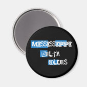 Mississippi Delta Blues Magnet Magneet (Voorkant / Achterkant)