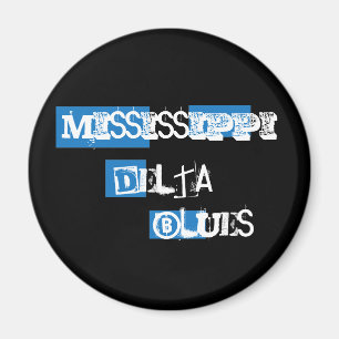 Mississippi Delta Blues Magnet Magneet