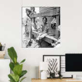Mississippi Delta Children Poster (Thuiskantoor)