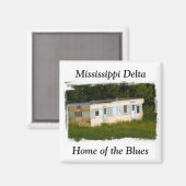 Mississippi Delta magneet (Voorkant / Achterkant)