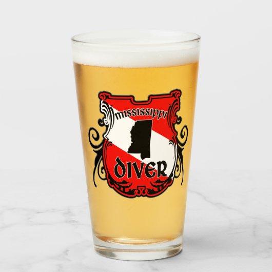 Mississippi Diver Glas (Voorkant gevuld)