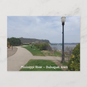 Mississippi, Dubuque, foto-Briefkaart Iowa Briefkaart