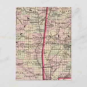 Mississippi en Alabama Briefkaart
