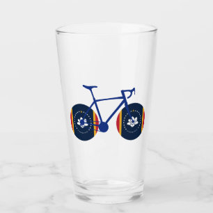Mississippi Flag Cycling Glas