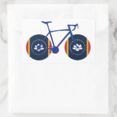 Mississippi Flag Cycling Rechthoekige Sticker (Tas)