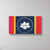 Mississippi Flag - New Magnolia Flag Canvas Afdruk (Voorkant)