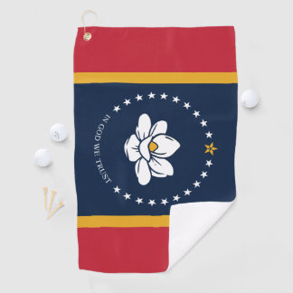 Mississippi Flag - New Magnolia Flag Golfhanddoek