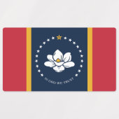 Mississippi Flag - New Magnolia Flag Labels (Design 2)