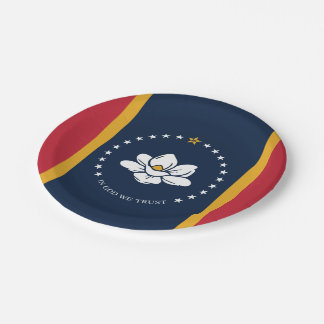 Mississippi Flag - New Magnolia Flag Papieren Bordje