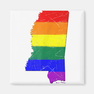 Mississippi Gay Pride Flag Magneet