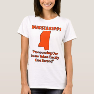 Mississippi - Het Uitspreken Duurt Één Seconde T-shirt