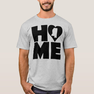 Mississippi Home Heart State Tee - shirts T-shirt