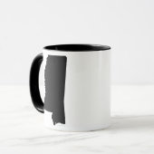 Mississippi in zwart-wit mok (Voorkant links)