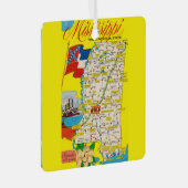  Mississippi Kaart Ornament (Voorkant Rechts)
